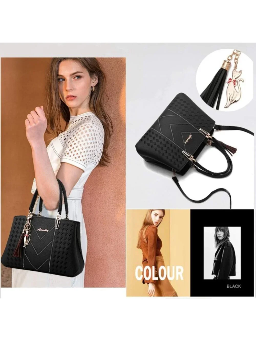 Stylish Women's Shoulder Bag - Versatile Tote Satchel Handbag for Everyday Use
